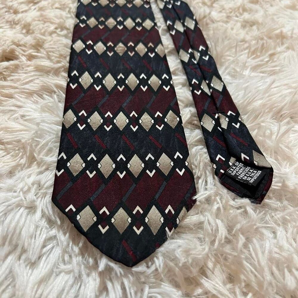 Puritan Men's Burgundy and Navy Accessory